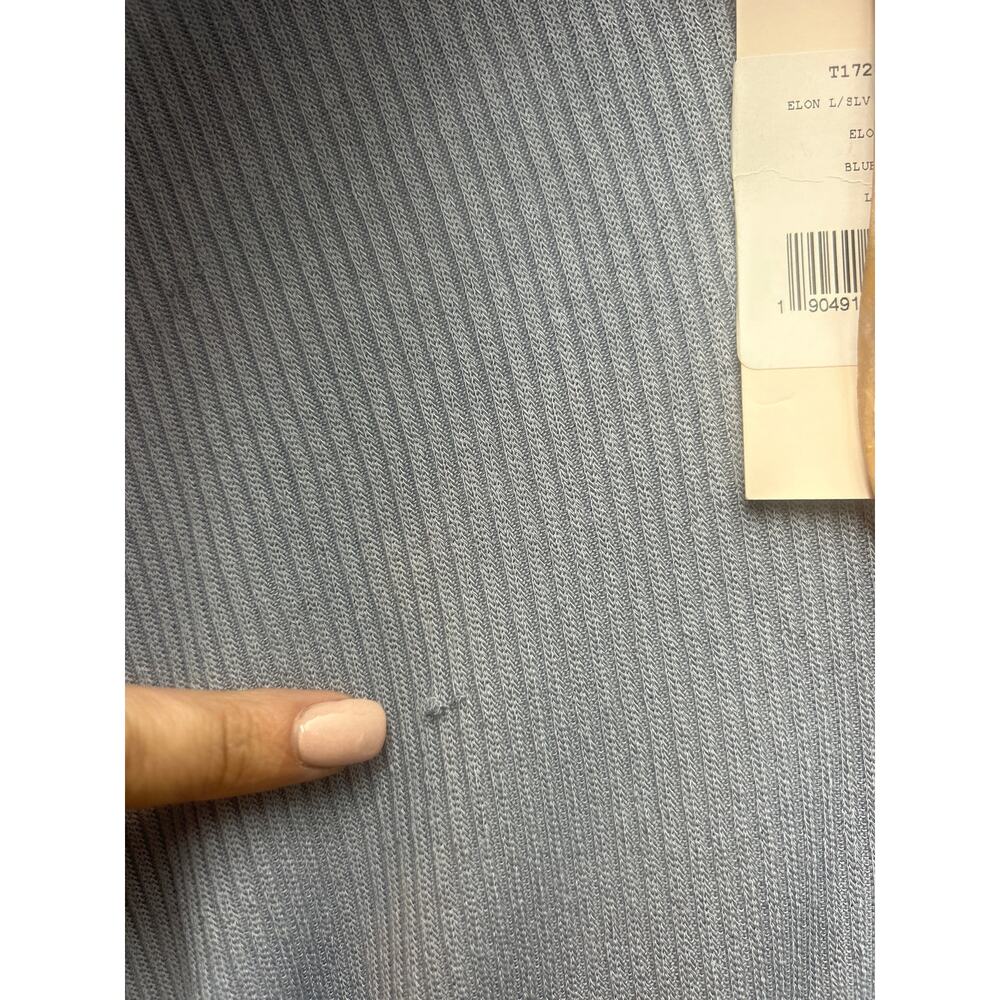EBERJEY Elon Polo Top Loungewear Pajamas LUXURY MINIMALIST XL NEW NWD NWT Blue 2 - Picture 9 of 9